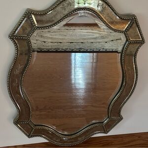 Beautiful- Uttermost Elegant Felicie Beveled & Scalloped Wall Mirror 28” x 21 x1